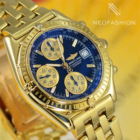 breitling blau gold|breitling gold watches for sale.